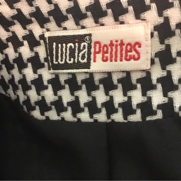 Vintage Lucia Petites houndstooth jacket - Picture 3 of 4